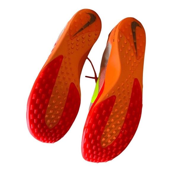 Nike Zoom Victory Waffle 5 Total Orange Volt Track Field Shoes Mens Size 8 - Picture 9 of 10